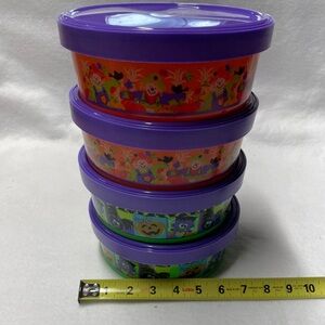 Colorful Halloween-Themed Storage Containers